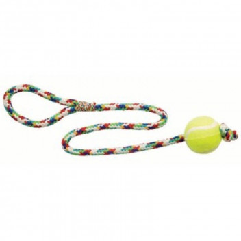 MARLTON TENNIS BALL AND LEAD PET TOY 12X90CM