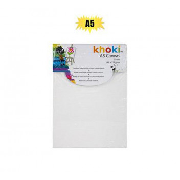 KHOKI CANVAS PANEL WHITE A5