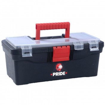 PRIDE BLACK CLIP LOCK TOOLBOX 32CM