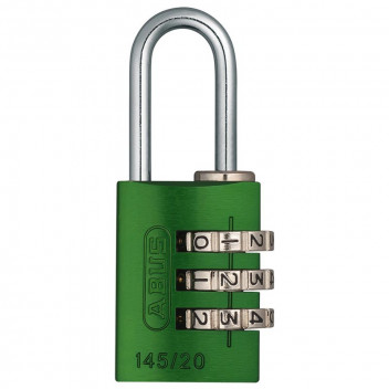 ABUS BLISTER GREEN COMBINATION PADLOCK 20MM