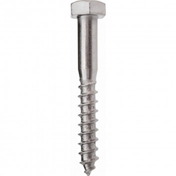 SAFETOP ZINC HEXAGON COACH SCREW 10X100MM 5PIECE