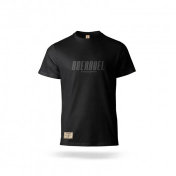 BLACK RUBBER PRINT MENS T-SHIRT 4XLARGE