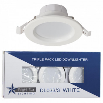 BRIGHTSTAR DOWN LIGHT 3PACK WHITE