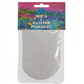 ATLAS RESIN MICA AND GLITTER POWDERS WHITE 40G