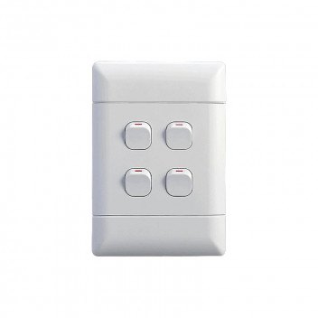 NEU WHITE LIGHT SWITCH 4L/1W 50X100