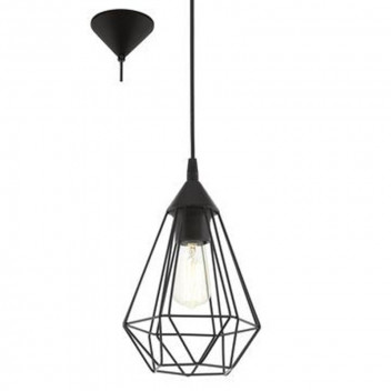 EUROLUX E27 BLACK TORBES PENDANT 60W