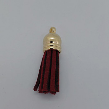 CRAFT BURGENDY TASSEL WITH GOLD CAP