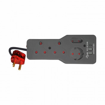 CHARGEPRO C&A 4 WAY SURGE PROTECT MULTIPLUG 3.4A USB