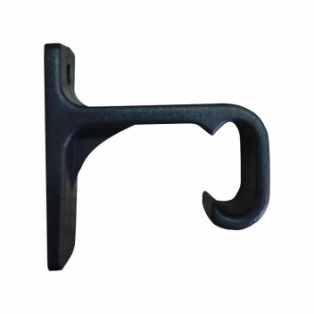 SINGLE BLACK PLASTIC BRACKETS