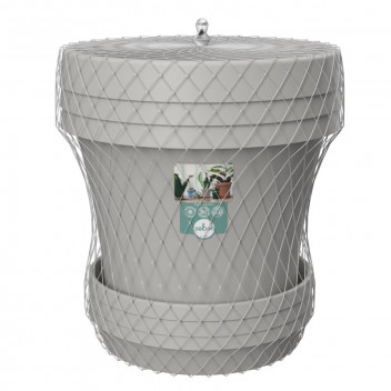 SEBO HIGHVELD STORM PLASTIC POT AND SAUCER SET 20CM