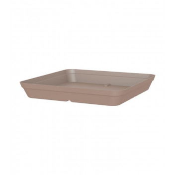 SAUCER PLASTIC CAPRI SQUARE TAUPE 45CM ARTEVASI