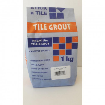 STICK A TILE LIGHT GREY TILE GROUT 1KG