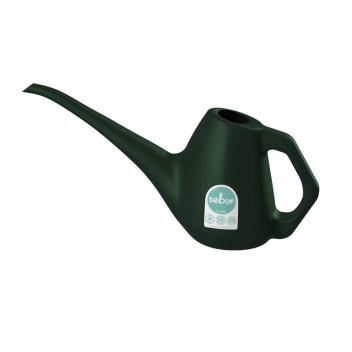 SEBOR DARK GREEN PLASTIC WATERING CAN 1L