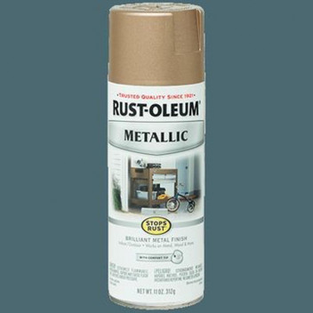 R-OLEUM METALLIC GOLD RUSH SPRAY PAINT 340ML