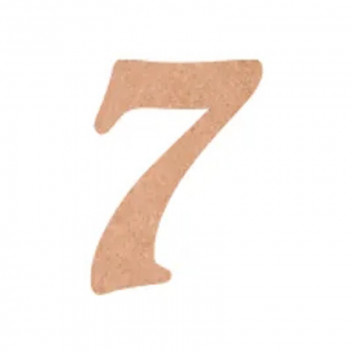 FLAMENCO 7 WOODEN NUMBER 10CM