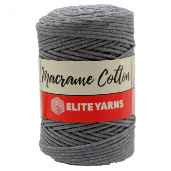 ELITE YARN MACRAME COTTON GREY 200MT
