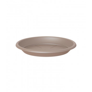 ARTEVASI TAUPE ROUND PLASTIC SAUCER 18CM