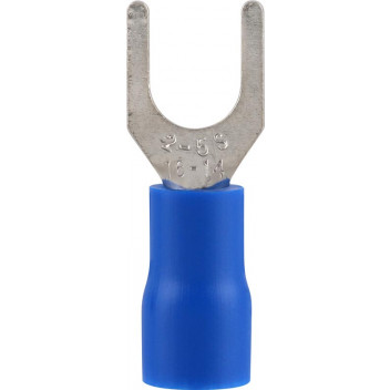 RUWAG PRE-INS SPADE TERMINAL BLUE 5MM 8 PER PACK
