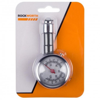 ROCKWORTH TYRE AIR PRESSURE GAUGE METAL