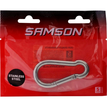 BOLTFIX CARABINE HOOK STAINSTEEL M8 SAMSON.