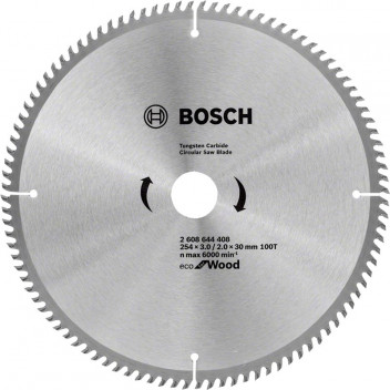 BOSCH ECO WOOD SAW BLADE 254X30X3.0/2.0MM 100TEETH