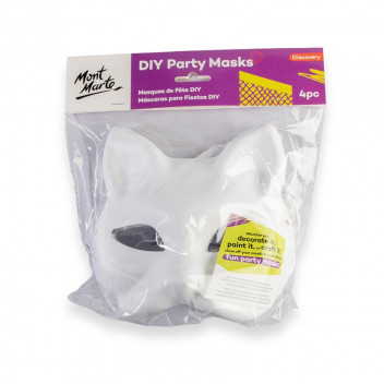 CRAFT CAT PARTY MASK 4 PIECE