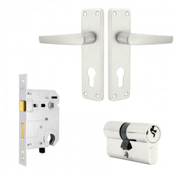 LOCKSET CYLINDER SIRIUS  BLC582-A1-1 ALUMINIUM NATURAL  BBL