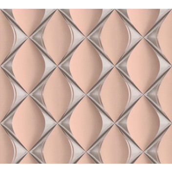 3D LUXURY PINK WALLPAPER 10.05MX0.53M