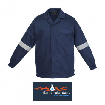 REFLECTIVE NAVY FLAME ACID RESIST D59 JACKET NO44