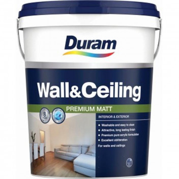 PAINT PVA WALL & CEILING  PEWTER MATT 20L DURAM