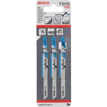 BOSCH T-SHANK HSS JIGSAW BLADES ALUMINIUM 3PC