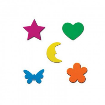 FELT STICKER SHAPES 100PIECE