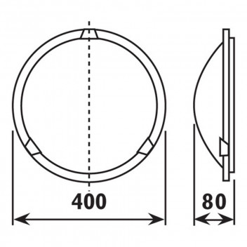 RADIANT STEM CEILING LIGHT 400MM 230V