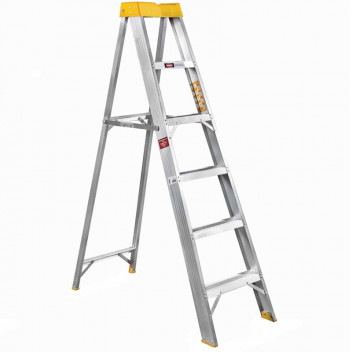 6 STEP ALUMINIUM INDUSTRIAL LADDER 150KG LOAD