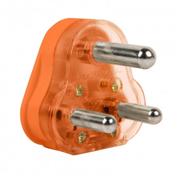 ELECTICMATE ORANGE HOLLOW PIN PLUG TOP  16AMP