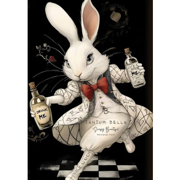 DAPPER BUNNY OF WONDERLAND DECOUPAGE A3