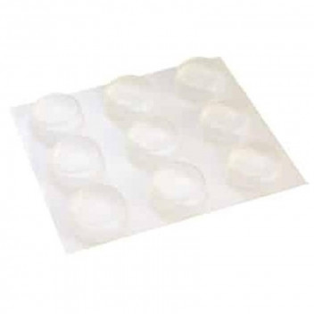 SAFETOP  BUMPER  ROUND BLACK  13X4MM 20PP POLYURETHANE ADHESIVE