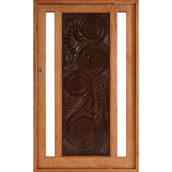 SWARTLAND SYMPHONY WOOD ENTRANCE DOOR WITH GLASS PIVOT