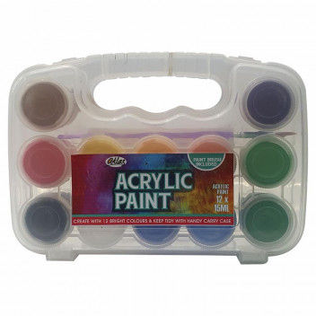 ATLAS ACRYLIC CRAFT PAINT 12X15ML SET