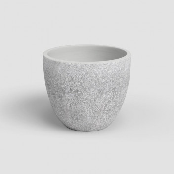 ARTEVASI HESTIA LIGHT GREY CERAMIC POT 25CM