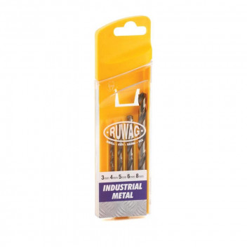 DRILL BIT INDUSTRIAL METAL 3-8MM 5PC