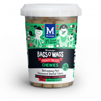 CHEWIES MINT PUPPY DOG FOOD TREAT 350G