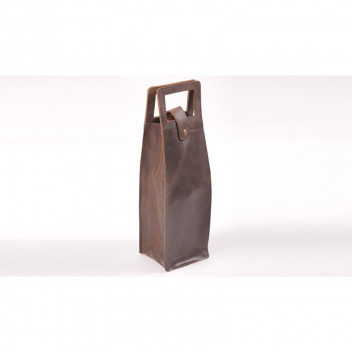 DARK BROWN SINGLE WINE HOLDER