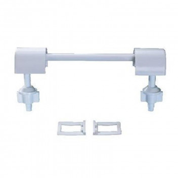 DUTTON WHITE TOILET SEAT HINGE SET