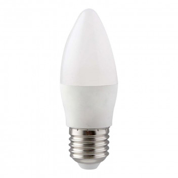 EUROLUX LED CANDLE BULB E27 COOL WHITE OPAL 7W 240V