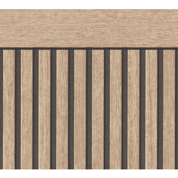 BEIGE WALLPANEL WOOD WALLPAPER 1.0X5M
