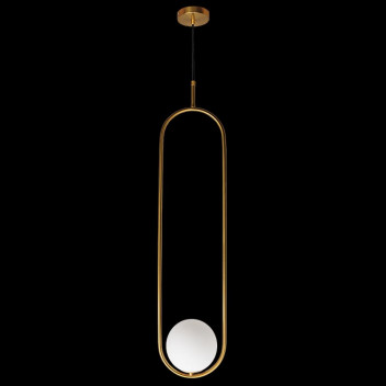 K LIGHT GOLD LONG LUNA LED G9 PENDANT LIGHT