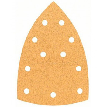 BOSCH HOOKLOOP DELTA SANDPAPER 102X93MM 40G 11HOLE 10PACK