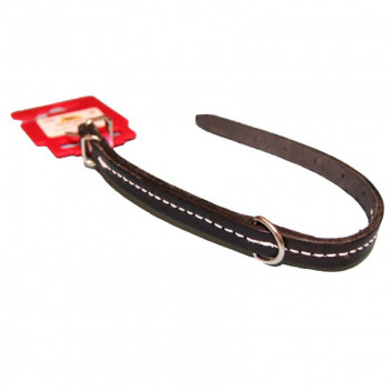 COMPLETE STITCHED LEATHER PET COLLAR 25X550MM