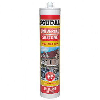 SOUDAL GREY SILICONE SEALER 270ML